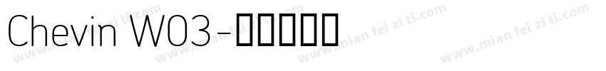 Chevin W03字体转换